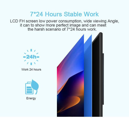 33 Inch IPS Square LCD Panel Screen Wall Mount Advertising