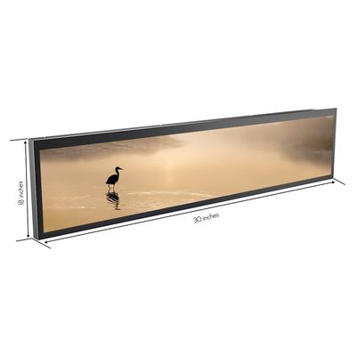 24 inch Indoor Stretched Bar LCD Supermarket Ultra Wide Shelf Screen for Retail Store