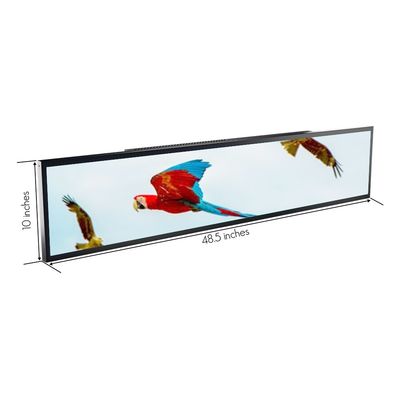 Indoor 48 Inch Marketing Wall Mounted LCD Advertising Digital Marketing Screen Stretched Bar Lcd Panel Display