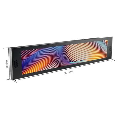 28 inch Supermarket Ultra Advertising Display LCD Monitors With Flexible Installation