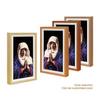 Smart Canvas LCD Signage Display Wooden Electronic Picture Frame NFT Wall Art